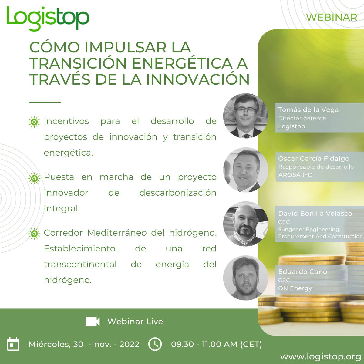 Webinar Logistop Cómo impulsar la transición energética a través de la innovación
