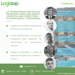 Webinar Logistop La transformación digital necesaria para una nueva logística más conectada, automatizada y sostenible